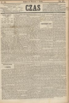 Czas. [R.24], Ner 214 (20 września 1871)