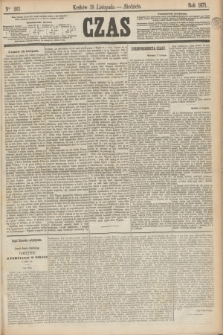 Czas. [R.24], Ner 265 (19 listopada 1871)