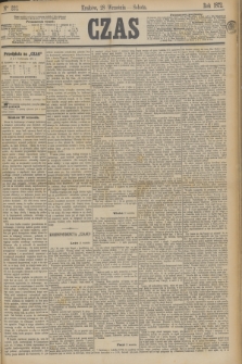 Czas. [R.25], Ner 222 (28 września 1872)