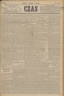 Czas. [R.25], Ner 279 (5 grudnia 1872)