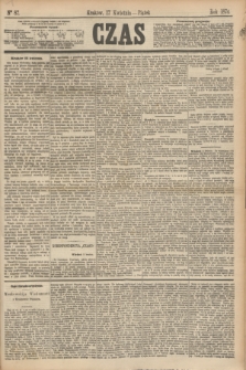 Czas. [R.27], Ner 87 (17 kwietnia 1874)