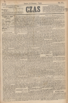 Czas. [R.27], Ner 218 (25 września 1874)