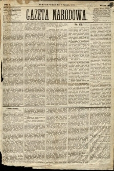 Gazeta Narodowa. 1871, nr 1