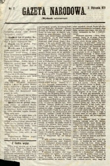 Gazeta Narodowa (wydanie wieczorne). 1871, nr 2