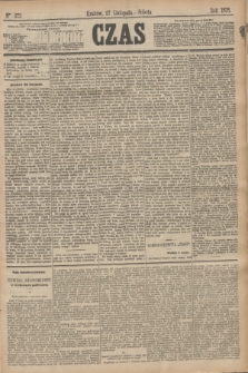 Czas. [R.28], Ner 272 (27 listopada 1875)