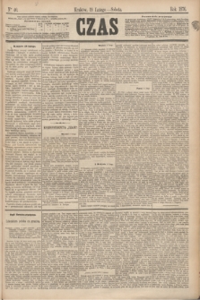 Czas. [R.29], Ner 40 (19 lutego 1876)
