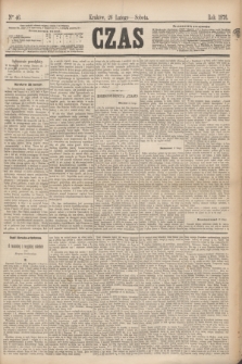 Czas. [R.29], Ner 46 (26 lutego 1876)