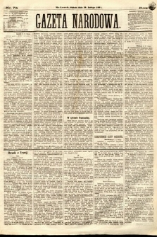 Gazeta Narodowa. 1871, nr 73