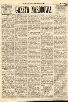 Gazeta Narodowa. 1871, nr 74