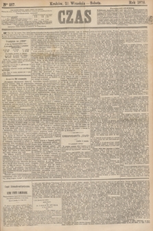 Czas. [R.31], Ner 217 (21 września 1878)