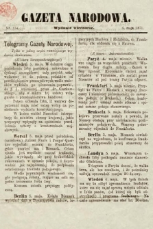 Gazeta Narodowa (wydanie wieczorne). 1871, nr 154