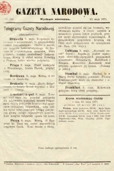Gazeta Narodowa (wydanie wieczorne). 1871, nr 157