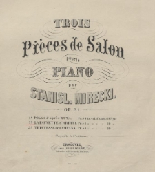 Trois pièces de salon : pour le piano : op. 21. 2o, La fauvette d'Arditi