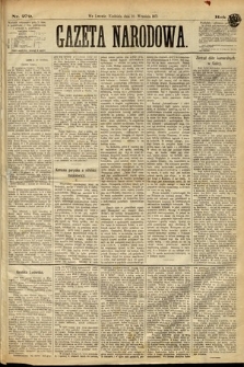 Gazeta Narodowa. 1871, nr 279