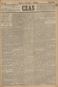 Czas. [R.35], Ner 173 (1 sierpnia 1882)