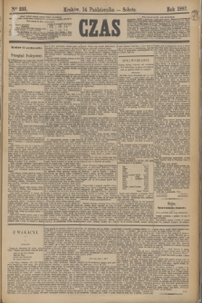 Czas. [R.35], Ner 235 (14 października 1882)
