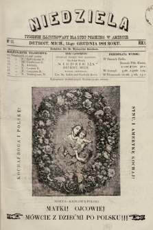 Niedziela : tygodnik ilustrowany dla ludu polskiego w Ameryce. 1892, nr 15