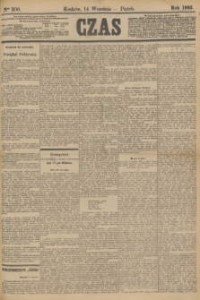Czas. [R.36], Ner 208 (14 września 1883)