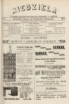 Niedziela : tygodnik ilustrowany dla ludu polskiego w Ameryce. 1892, nr 53