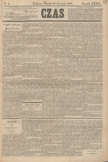 Czas. R.39, Ner 8 (12 stycznia 1886)