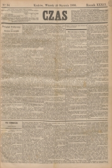 Czas. R.39, Ner 14 (19 stycznia 1886)