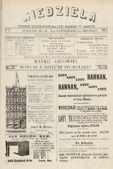 Niedziela : tygodnik ilustrowany dla ludu polskiego w Ameryce. 1892, nr 57