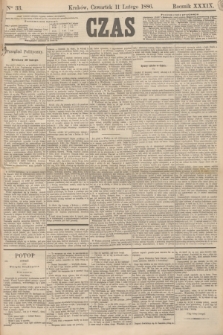 Czas. R.39, Ner 33 (11 lutego 1886)