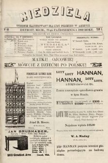 Niedziela : tygodnik ilustrowany dla ludu polskiego w Ameryce. 1892, nr 60