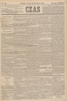 Czas. R.39, Ner 96 (28 kwietnia 1886)