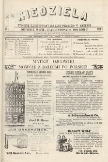 Niedziela : tygodnik ilustrowany dla ludu polskiego w Ameryce. 1892, nr 65