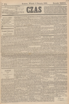 Czas. R.39, Ner 174 (3 sierpnia 1886)