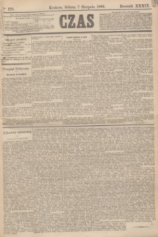 Czas. R.39, Ner 178 (7 sierpnia 1886)