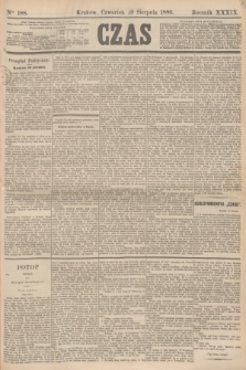 Czas. R.39, Ner 188 (19 sierpnia 1886)