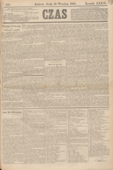 Czas. R.39, Ner 210 (15 września 1886)