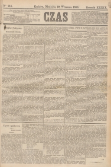 Czas. R.39, Ner 214 (19 września 1886)