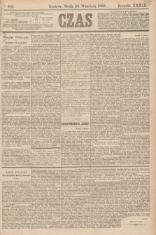 Czas. R.39, Ner 216 (22 września 1886)