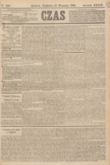 Czas. R.39, Ner 220 (26 września 1886)