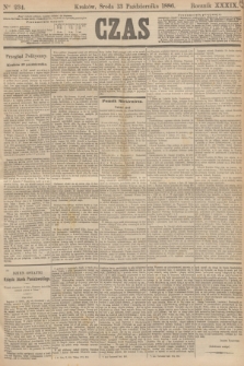 Czas. R.39, Ner 234 (13 października 1886)