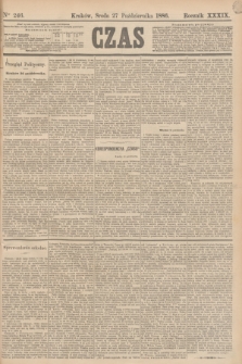 Czas. R.39, Ner 246 (27 października 1886)