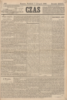 Czas. R.39, Ner 255 (7 listopada 1886)