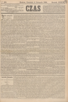 Czas. R.39, Ner 258 (11 listopada 1886)