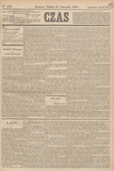 Czas. R.39, Ner 272 (27 listopada 1886)