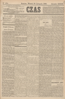Czas. R.39, Ner 274 (30 listopada 1886)
