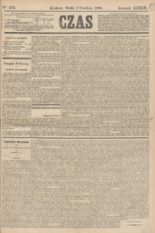 Czas. R.39, Ner 275 (1 grudnia 1886)