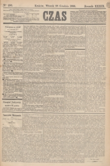 Czas. R.39, Ner 296 (28 grudnia 1886)