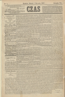 Czas. R.40, Ner 1 (1 stycznia 1887)
