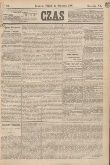 Czas. R.40, Ner 10 (14 stycznia 1887)