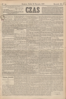 Czas. R.40, Ner 14 (19 stycznia 1887)
