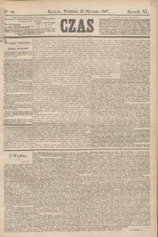 Czas. R.40, Ner 18 (23 stycznia 1887)
