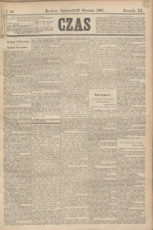 Czas. R.40, Ner 21 (27 stycznia 1887)